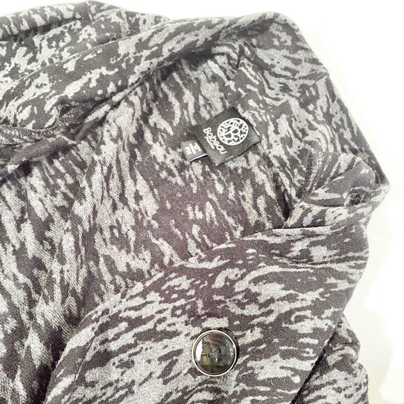 Bobeau black heathered cardigan - Picture 2 of 8